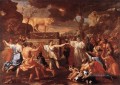 Anbetung des goldenen Kalbes klassische Maler Nicolas Poussin